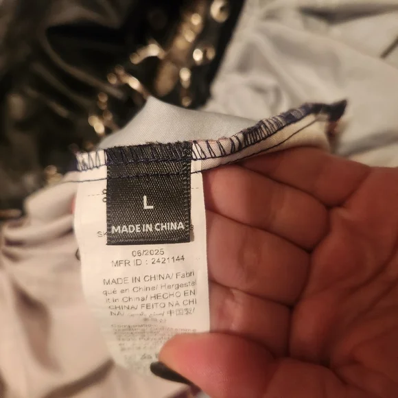 Multicolor Plaid Women's Skirt with Black Leather Waistband - Picture 3 of 3